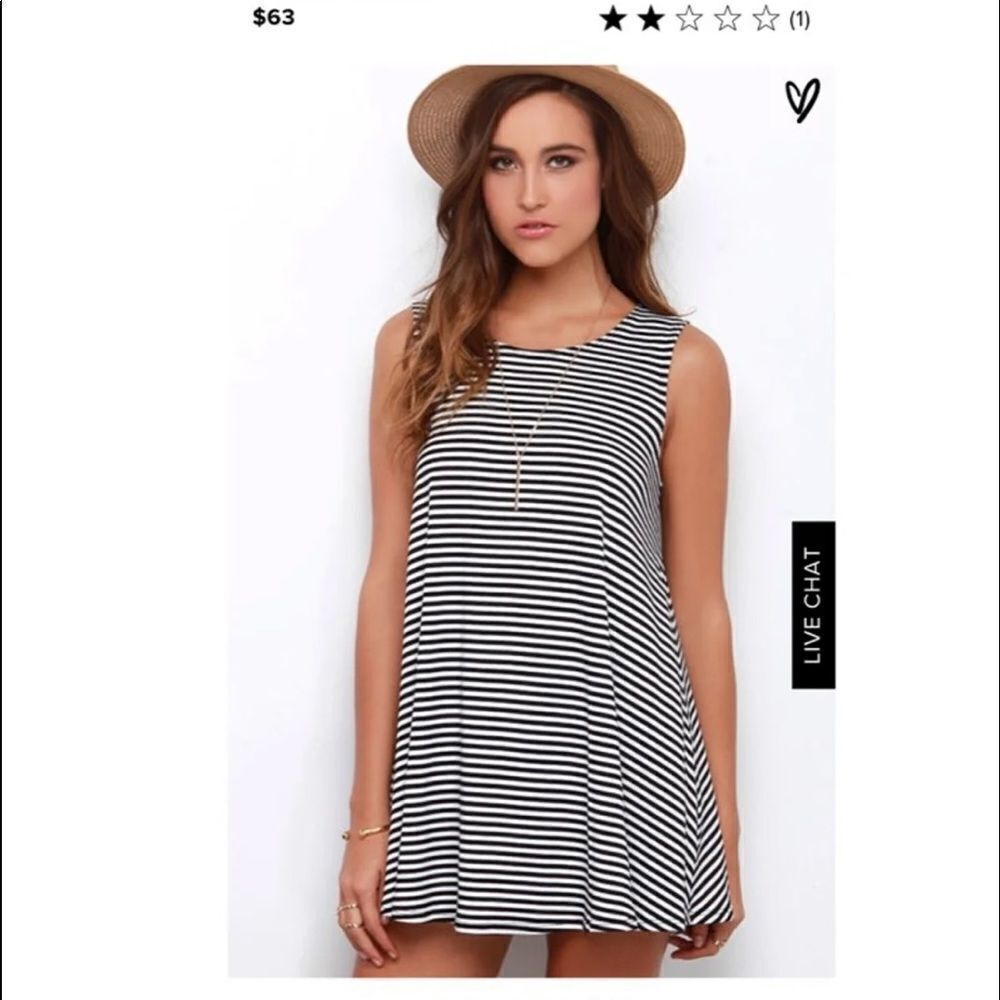 LULUS striped short dress small